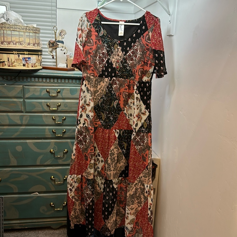 ASOS Patchwork Maxi Dress